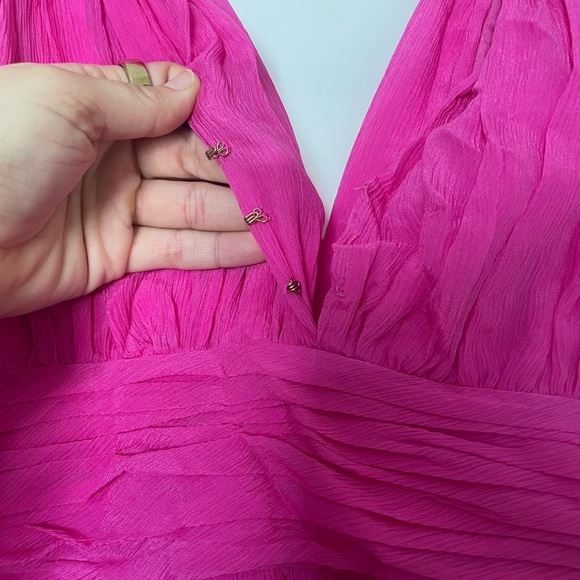 Rachel Zoe Silk Pink Maxi Dress - Picture 3 of 5